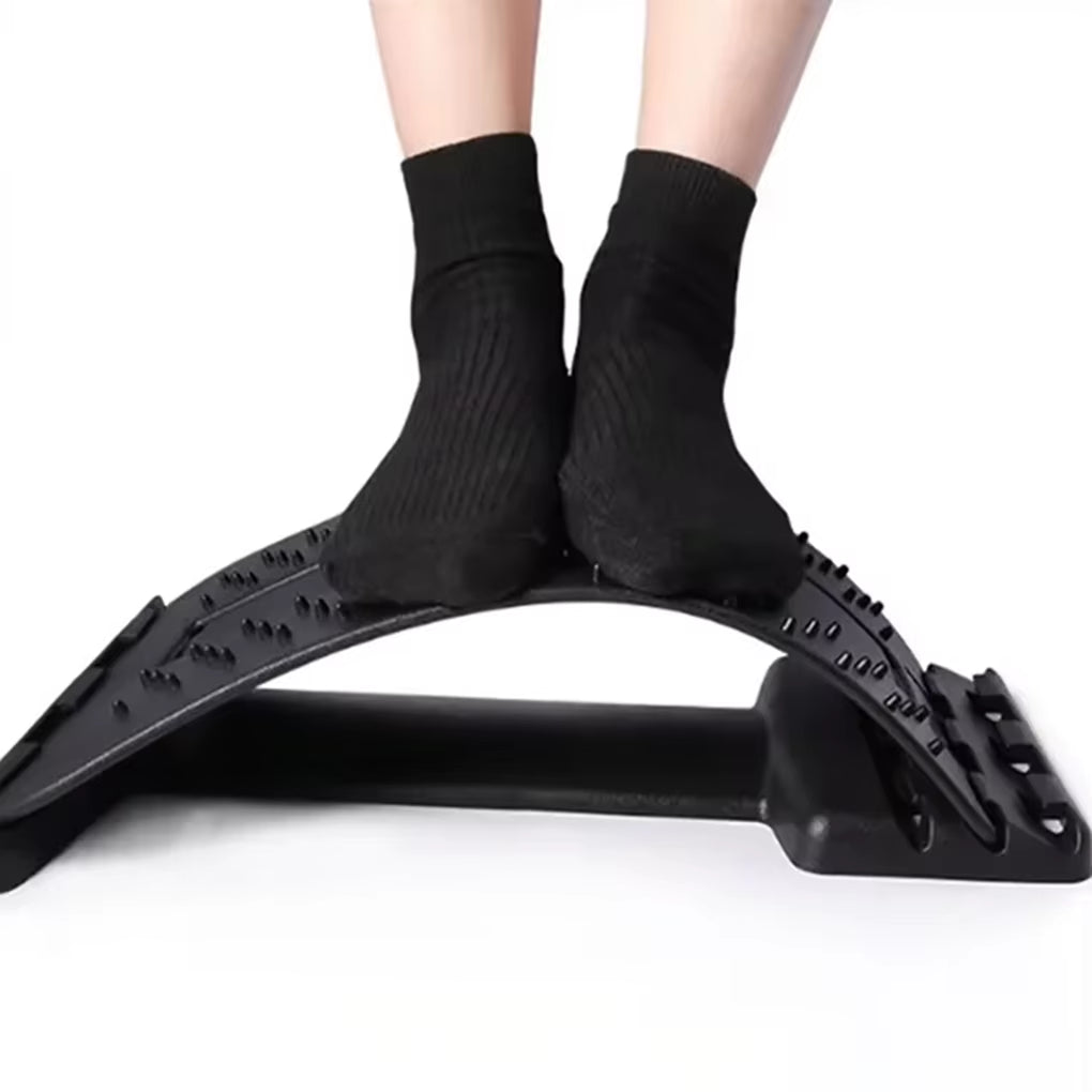 Back Stretcher for Back Pain Relief Multi-Level Back Cracker Board, Lower and Upper Back Support for Herniated Disc Fitness Yoga