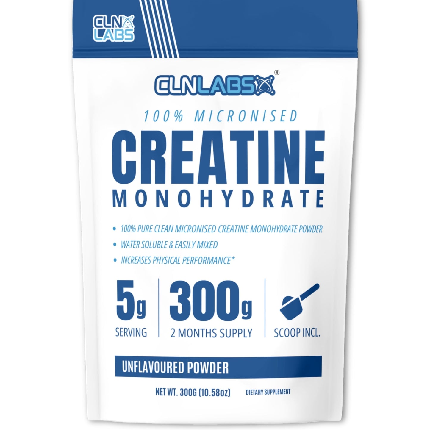 Creatine Monohydrate Powder - 300G 60 X 5G Servings | 200 Mesh Fine Grade Pow...