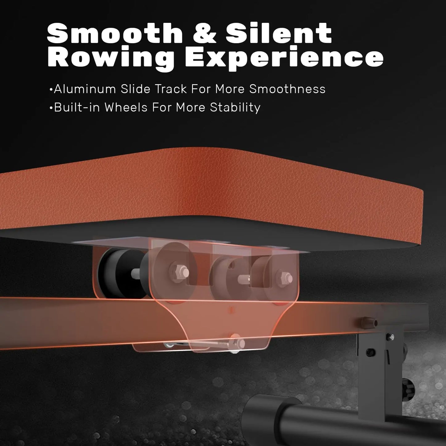 Magnetic Rowing Machine, Rowing Machines for Home Gym, 160KG/350 LBS Weight Capacity, 16 Levels of Quiet Resistance