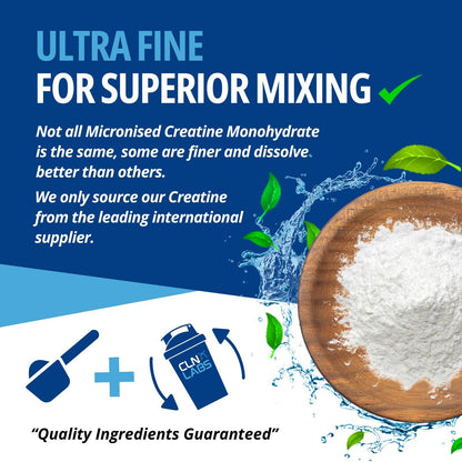 Creatine Monohydrate Powder - 300G 60 X 5G Servings | 200 Mesh Fine Grade Pow...