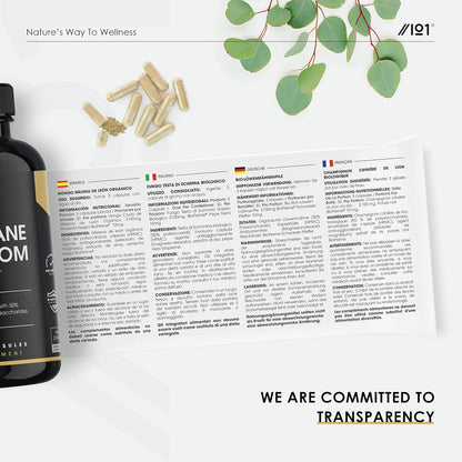 Organic Lions Mane Supplement 28,000Mg – 50% Polysaccharide