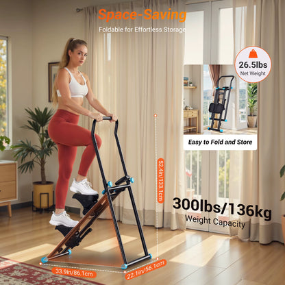 Stair Stepper for Home Gym Exercise New Version Vertical Climber Machine Full-Body Workout Compact Folding Cardio Stepper