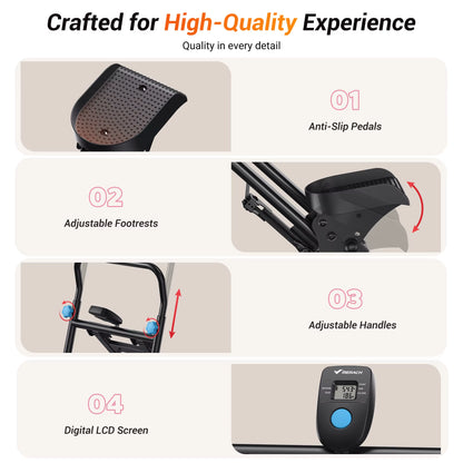 Stair Stepper for Home Gym Exercise New Version Vertical Climber Machine Full-Body Workout Compact Folding Cardio Stepper