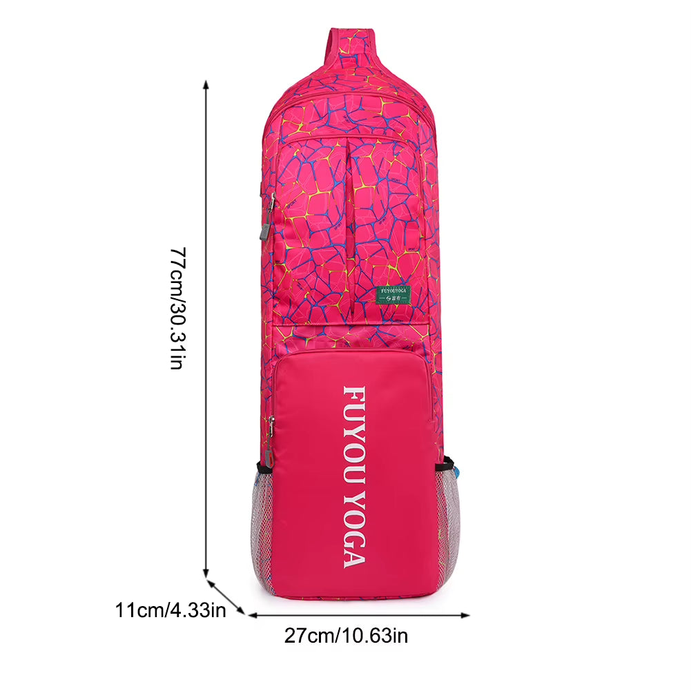 Fitness Training Yoga Mat Storage Bag Waterproof Portable Yoga Handbag Large Capacity for Yoga Pilates/Workout/Dancing/Gym