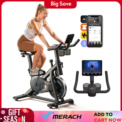 low-noise stationary bike; indoor cycling bike with tablet mount; 270lb exercise bike