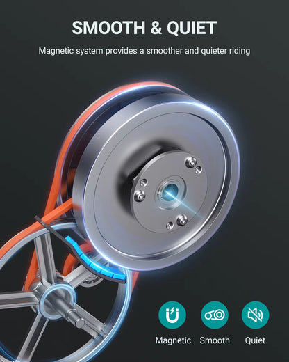 4-in-1 folding exercise bike; magnetic stationary bike; home workout bike