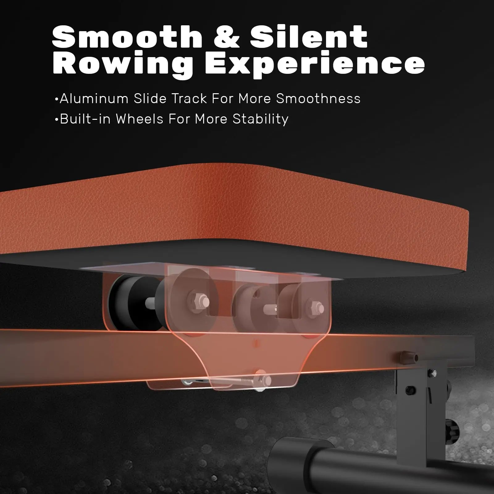 Magnetic Rowing Machine, Rowing Machines for Home Gym, 160KG/350 LBS Weight Capacity, 16 Levels of Quiet Resistance