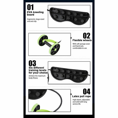 Abs Trainer Body Rip Total Body Gym Abdominal Resistance Exercise, Home Outdoor