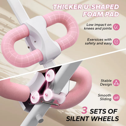 Ab Machine Adjustable Trainer Workout Foldable Knee Protection Abdominal Exercise Machine Core Ab Exercise System Trainer