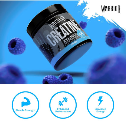Creatine Monohydrate Powder 300G - Warrior Supplement - Micronised - 60 Servings