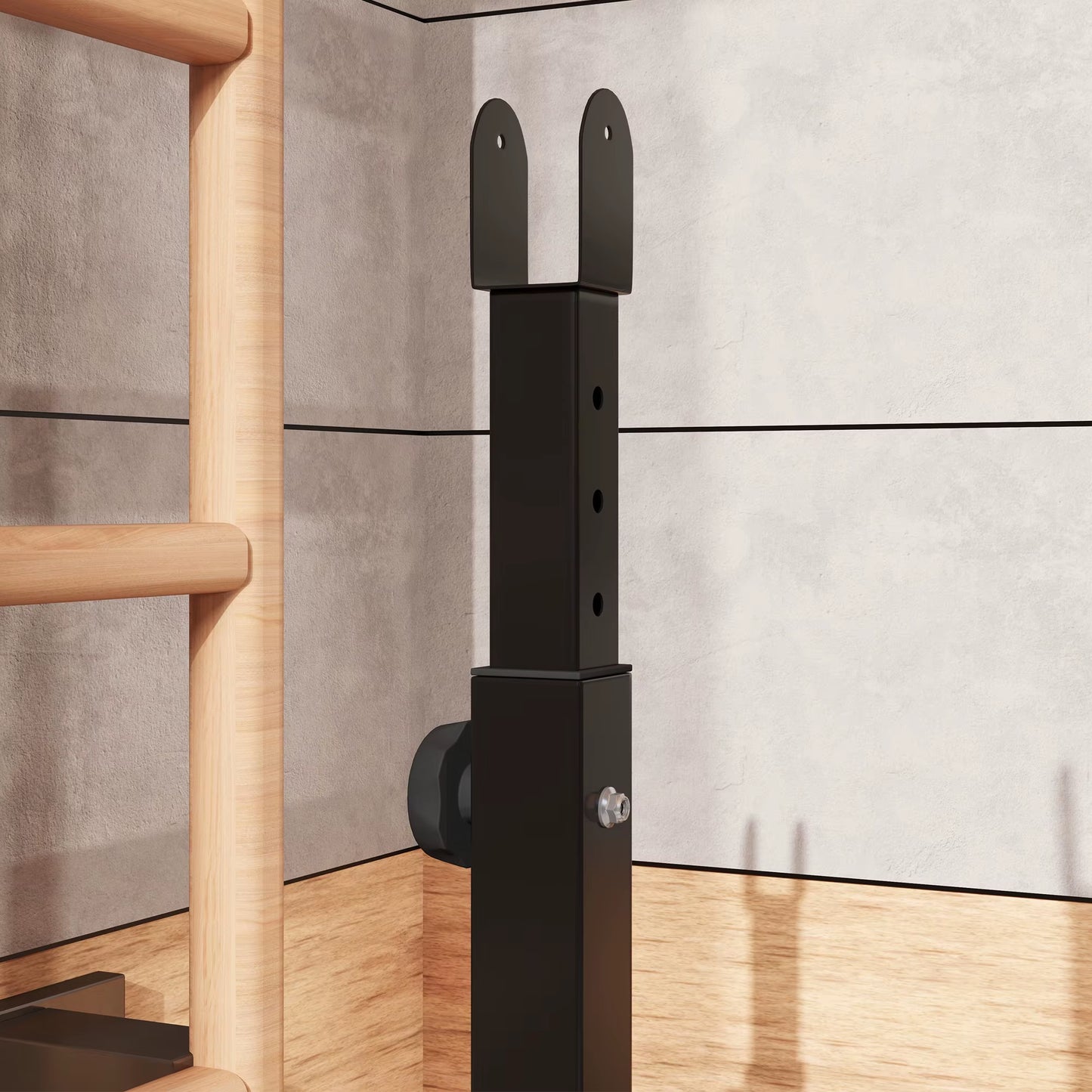 Weight Bench with Bench Press Rack, Preacher Curl Bench, Leg Curl Machine, Incline or Flat Workout Bench for Home Gym