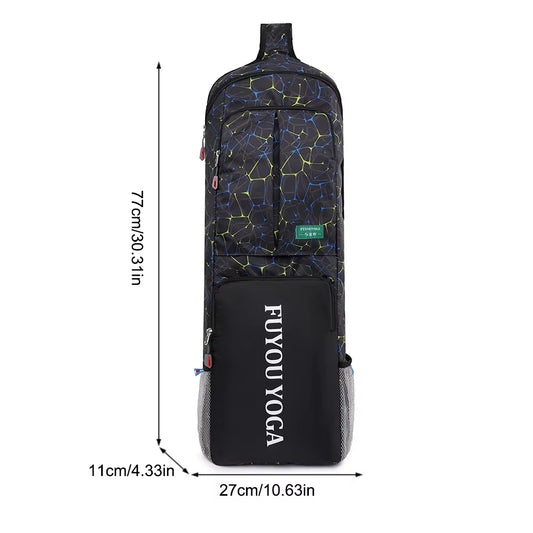 Fitness Training Yoga Mat Storage Bag Waterproof Portable Yoga Handbag Large Capacity for Yoga Pilates/Workout/Dancing/Gym
